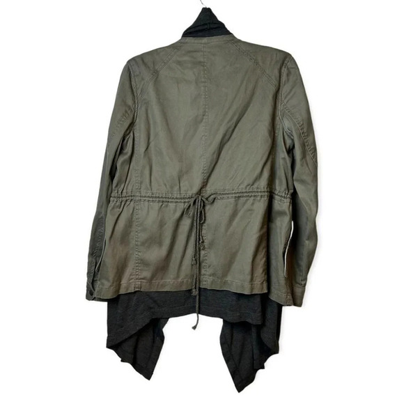 Hei Hei Anthropologie Cascade Anorak Jacket Army Green &  Grey - Picture 3 of 9